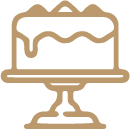 Middel 6 taart icon